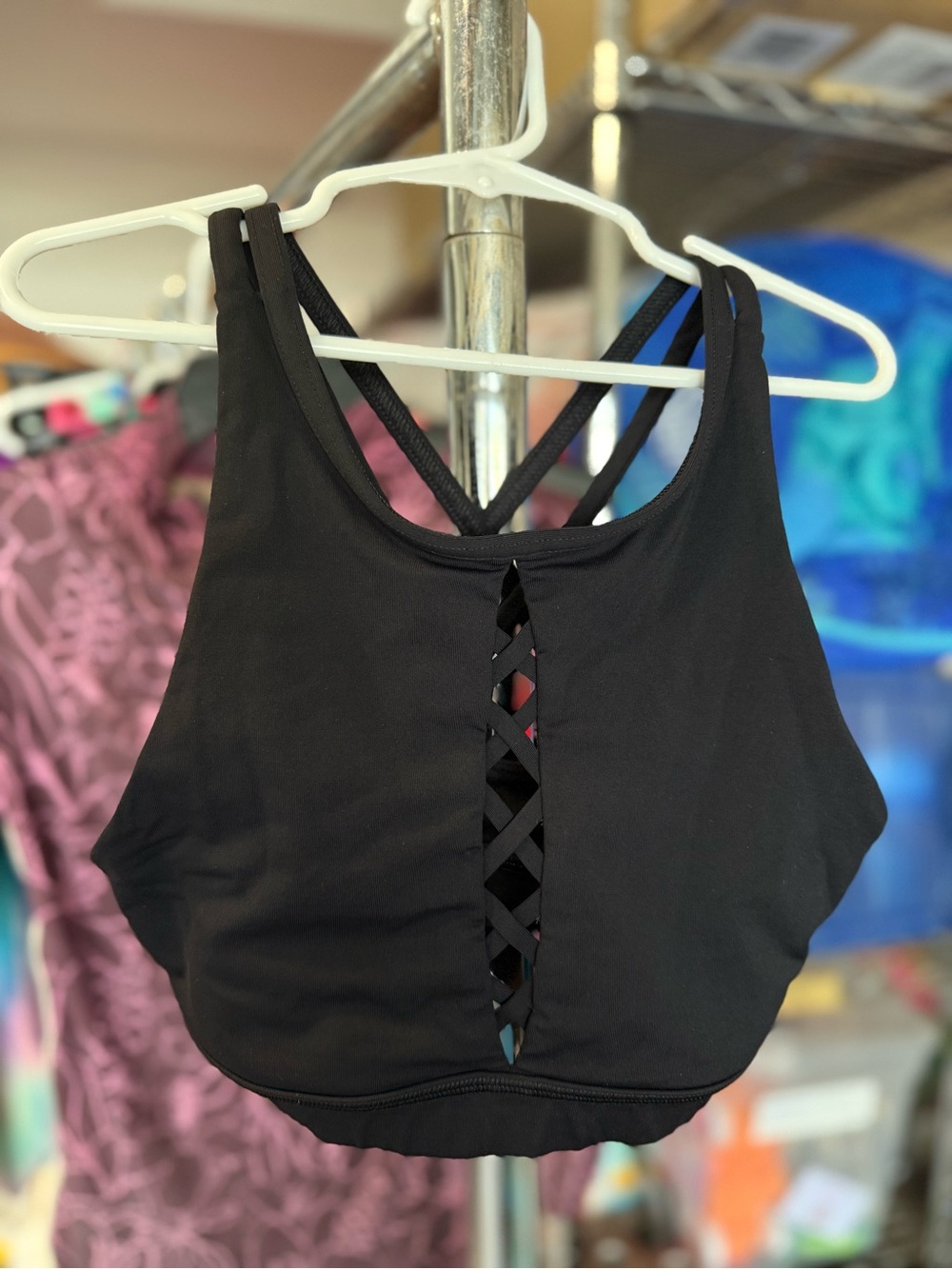 lululemon athletica Black Crisscross Sports Bra
